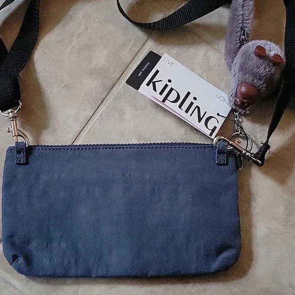 NWT KIPLING Blue Crossbody Bag - Picture 7 of 12